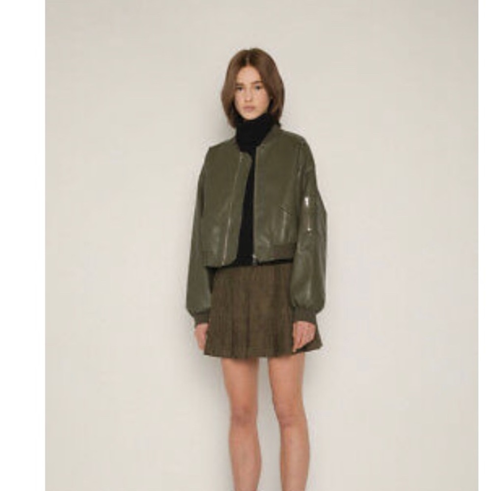 Oak+fort moto bomber jacket OS